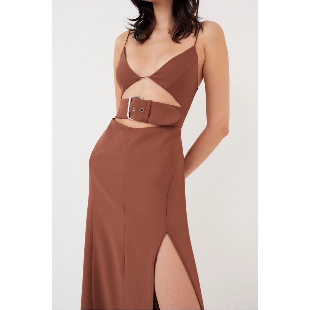 For Love And Lemons Brown Midi Dress